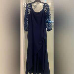 High low dress Navy blue